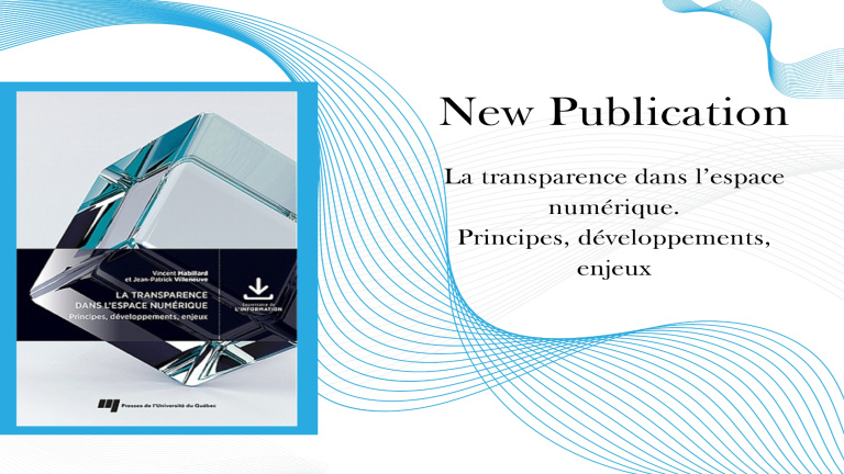 New publication: "Transparency in the digital space. Principles, developments, issues."